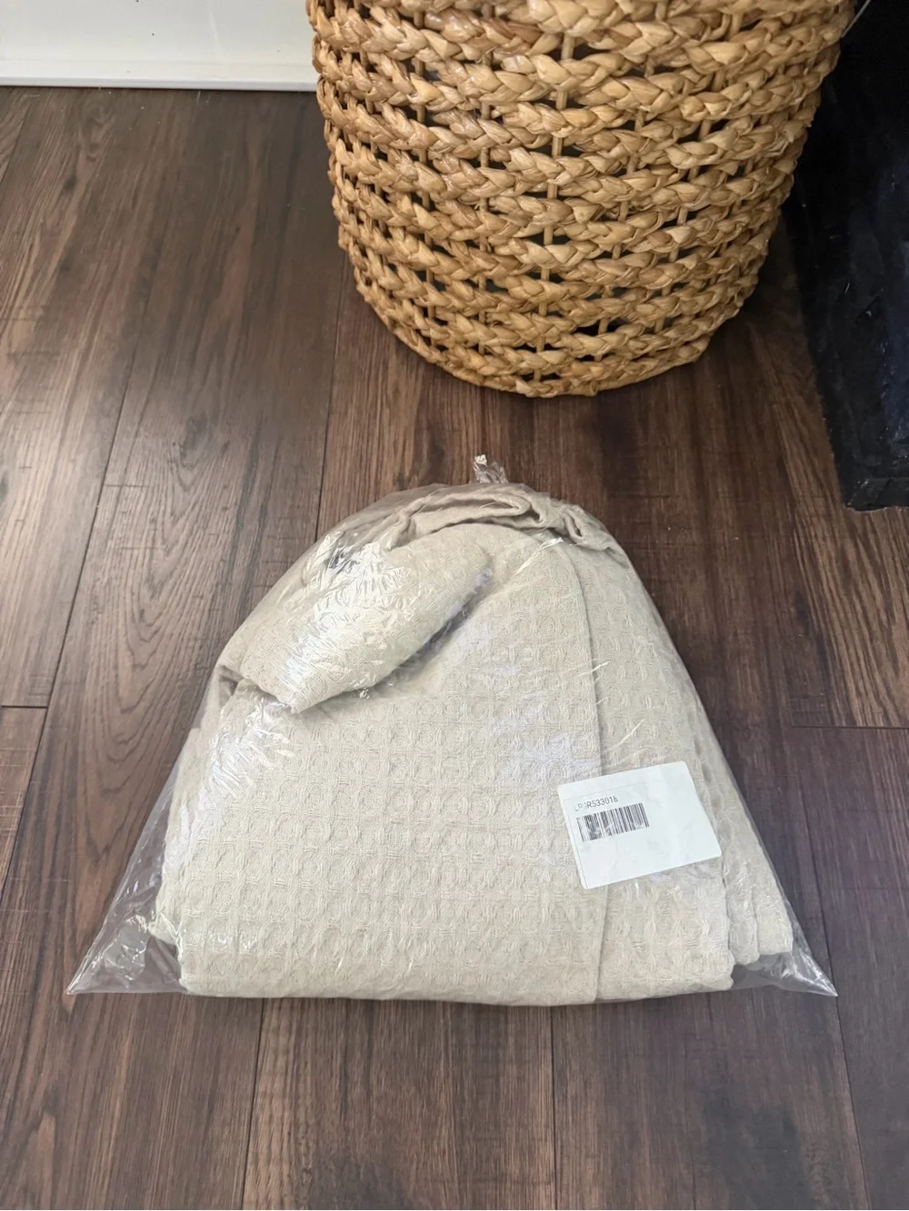 Waffle Weave Shower Curtain Khaki - Threshold new